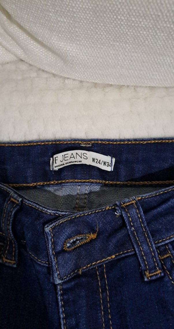 Kadın Lacivert  Dar Kesim Denim Jean - Görsel 4