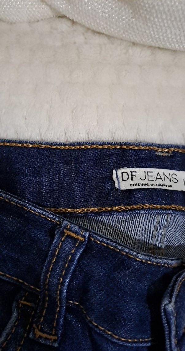 Kadın Lacivert  Dar Kesim Denim Jean - Görsel 5