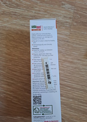Beden Sebamed SPF 50+ Çoklu Koruma Güneş Kremi