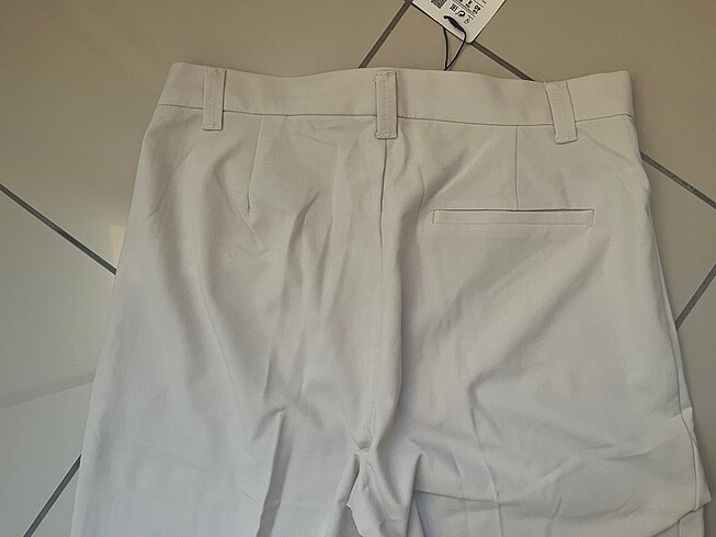 40 Beden ten rengi Renk Pull & Bear straight kumaş pantolon