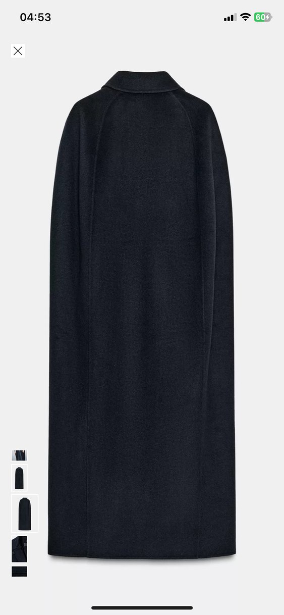 Zara Oversize Yünlü Pelerin - Görsel 4