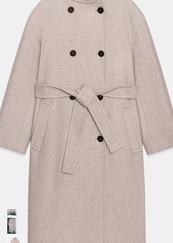 Zara Oversize Yüksek Yaka Kaban - Görsel 2