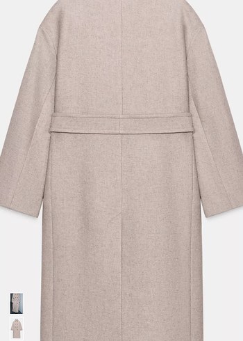 Zara Oversize Yüksek Yaka Kaban - Görsel 3