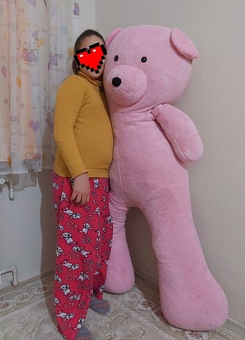 140 cm pembe ayıcık 