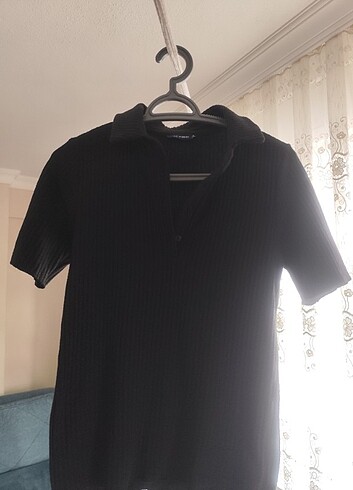 LCW marka polo siyah kısa kollu t-shirt 