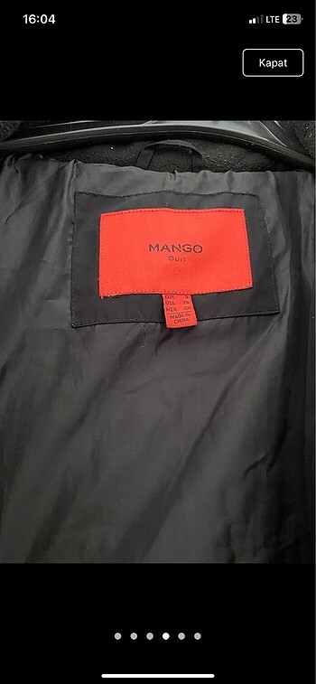 xs Beden siyah Renk Mango mont