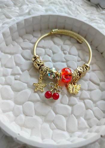 swarovski KİRAZ PANDORA BİLEKLİK