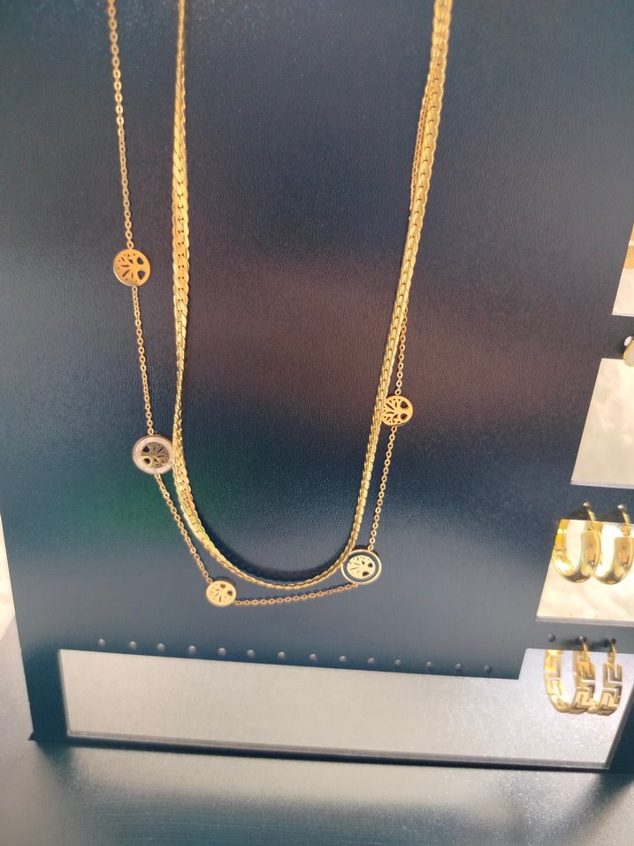 İKİLİ YAŞAM AĞACI VE ZİNCİR KOLYE - Görsel 2