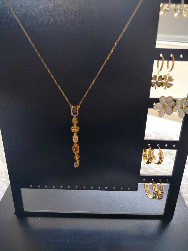 RENKLİ 7 ELEMENT Y KOLYE - Görsel 5