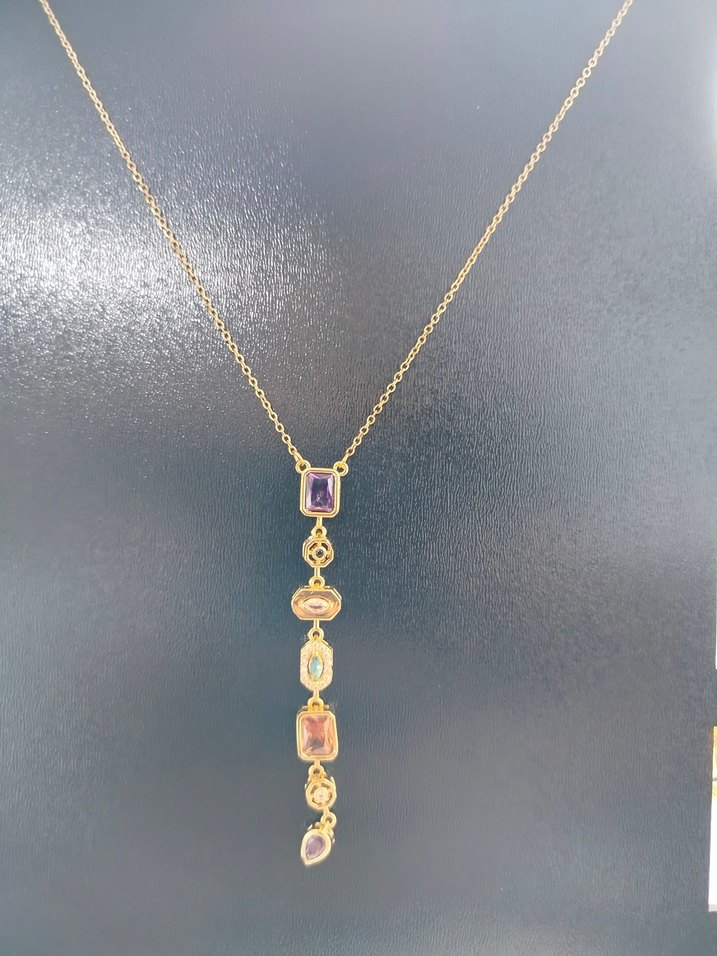 RENKLİ 7 ELEMENT Y KOLYE - Görsel 4