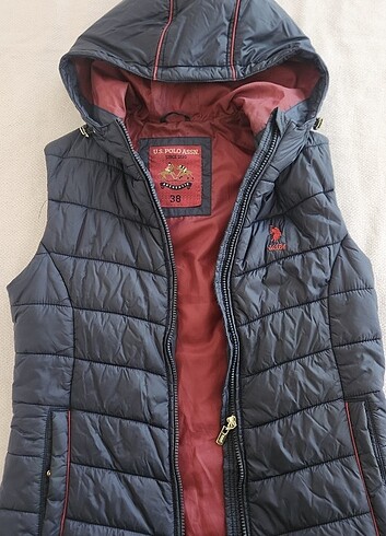 US POLO Unisex 38 beden kolsuz mont