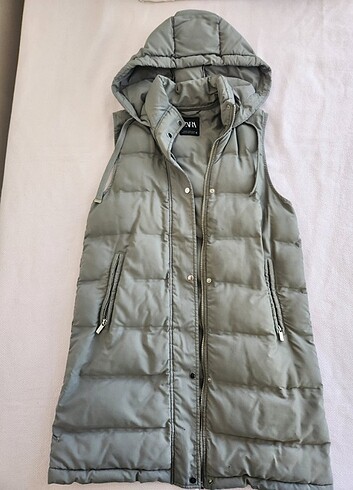 Zara Kolsuz uzun Kadın mont