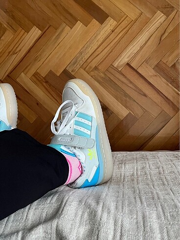 36,5 Beden beyaz Renk adidas forum low