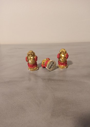 Renkli Altın Buda Heykelleri Seti - Görsel 4
