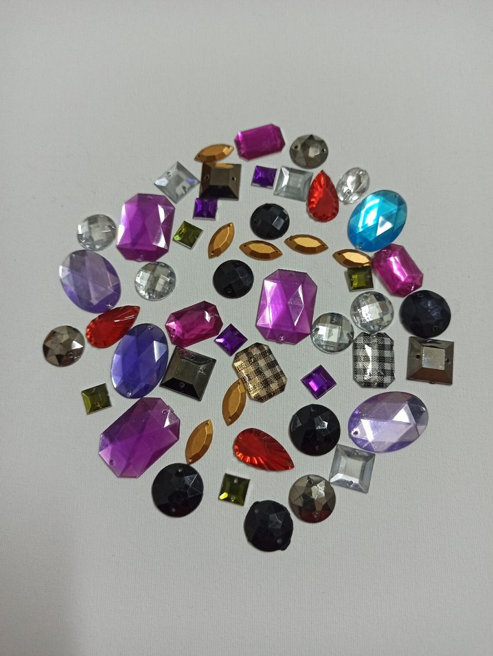 karışık renkli pul boncuk - Görsel 2