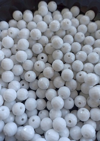 beyaz dünya model akrilik boncuk - Görsel 3