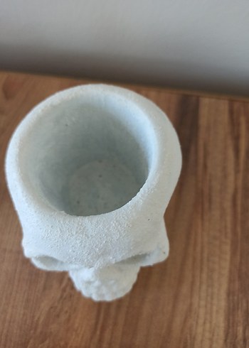 Beyaz Kafatası Figürlü Dekoratif Obje - Görsel 2