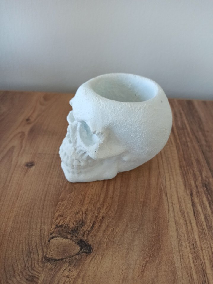 Beyaz Kafatası Figürlü Dekoratif Obje - Görsel 3