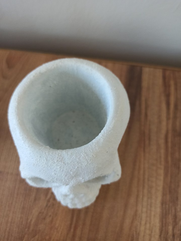 Beyaz Kafatası Figürlü Dekoratif Obje - Görsel 2