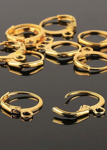 mandallı ay küpe halkası - Görsel 3