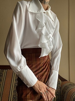 36 Beden Vintage kadın gömlek