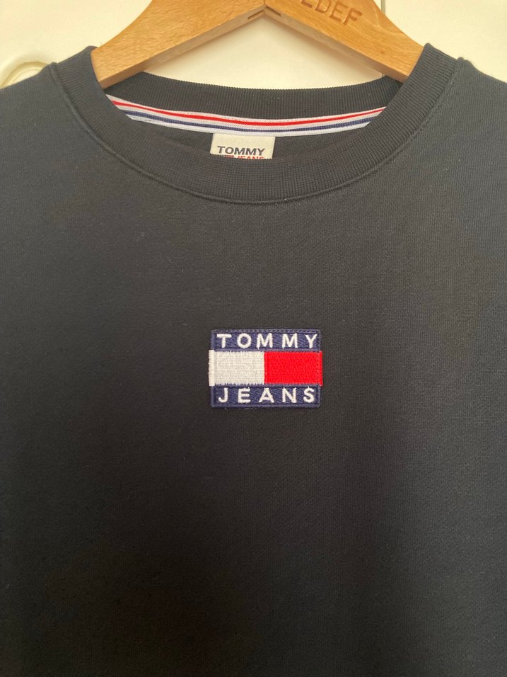 Tommy Jeans lacivert Sweatshirt - Görsel 3
