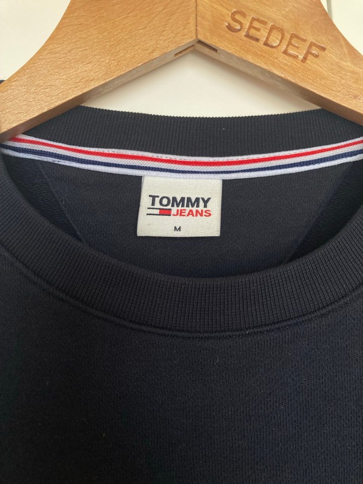 Tommy Jeans lacivert Sweatshirt - Görsel 4