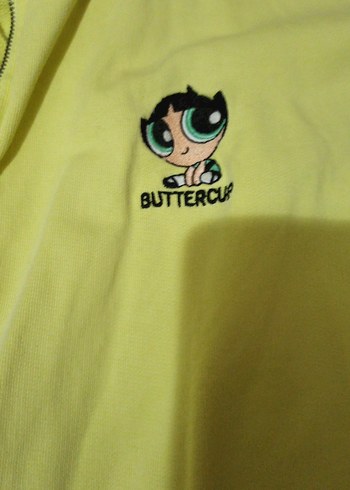 Sarı Kapüşonlu Kadın Sweatshirt - Görsel 2