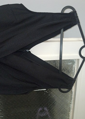 Siyah Uzun Kollu V Yaka Kadın Tulum - Görsel 5