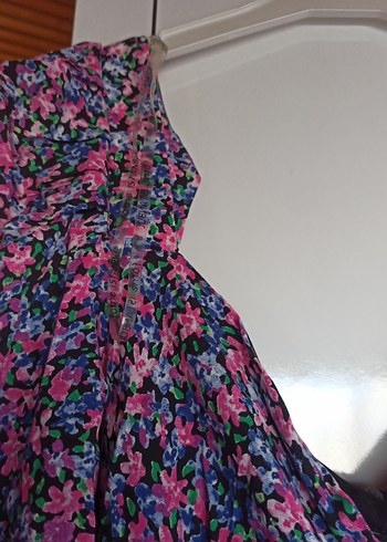 uzun pembe elbise - Görsel 11