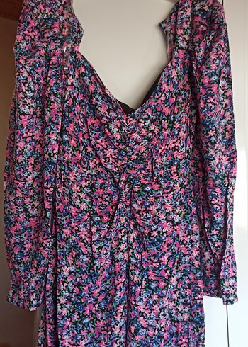 uzun pembe elbise - Görsel 7