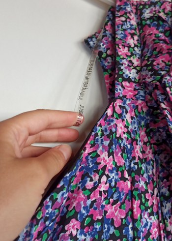 uzun pembe elbise - Görsel 10