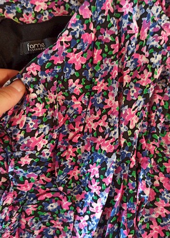 uzun pembe elbise - Görsel 14