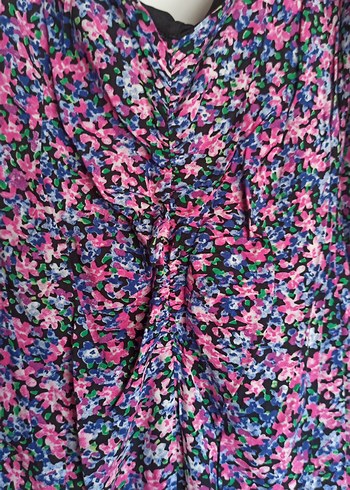 uzun pembe elbise - Görsel 9