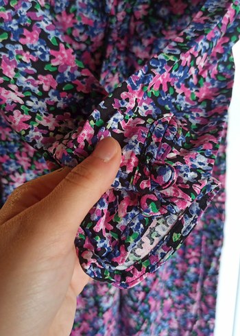 uzun pembe elbise - Görsel 8