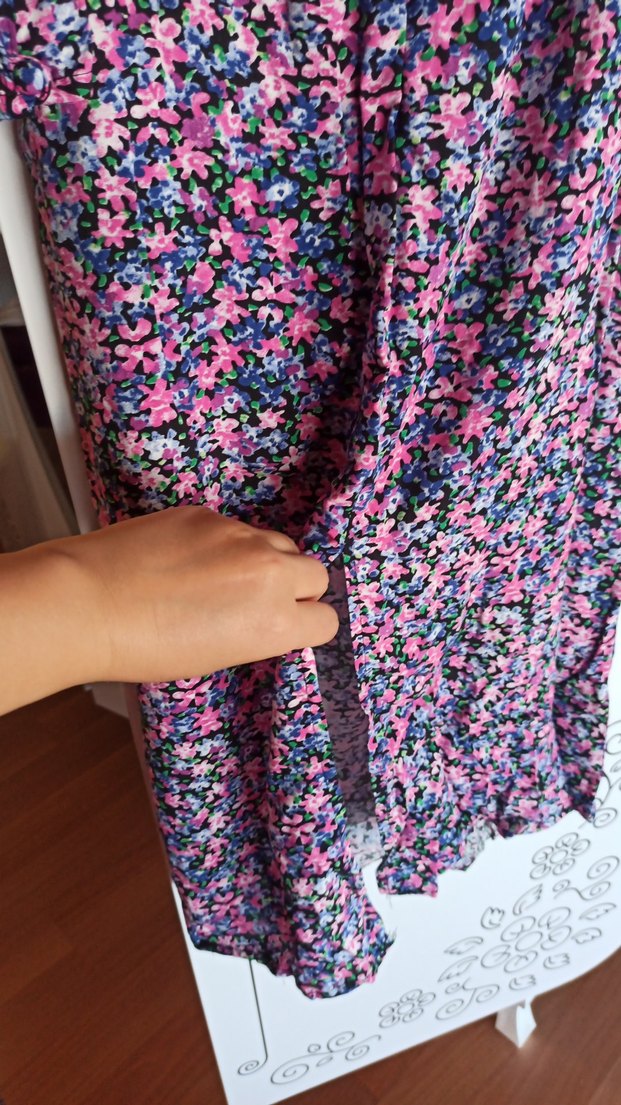 uzun pembe elbise - Görsel 3