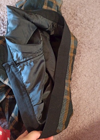 Drapeli Kahverengi Midi Hamile Etek - Görsel 8