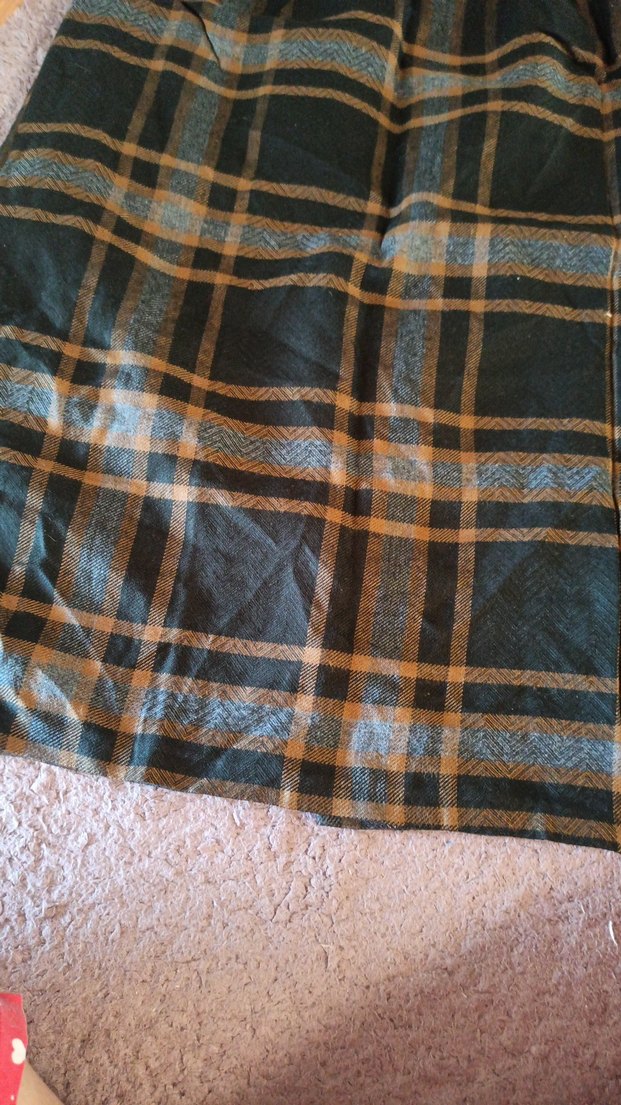 Drapeli Kahverengi Midi Hamile Etek - Görsel 2