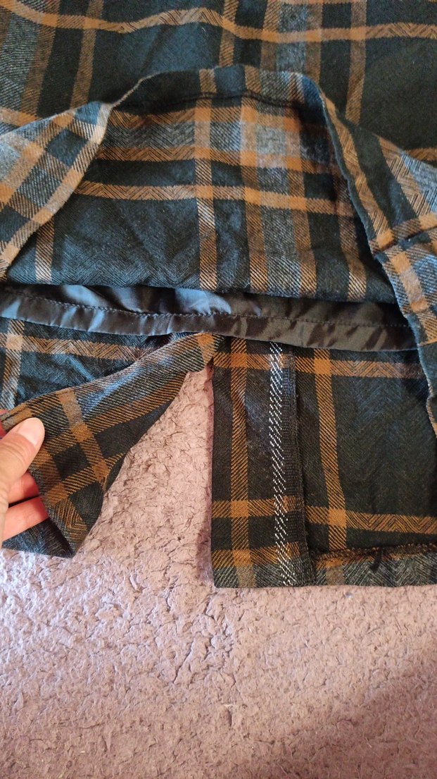 Drapeli Kahverengi Midi Hamile Etek - Görsel 4