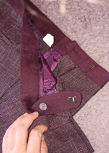 Kadın Kahverengi Midi Kumaş Pantolon - Görsel 5