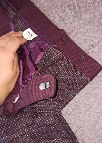 Kadın Kahverengi Midi Kumaş Pantolon - Görsel 6