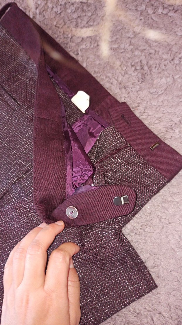 Kadın Kahverengi Midi Kumaş Pantolon - Görsel 5