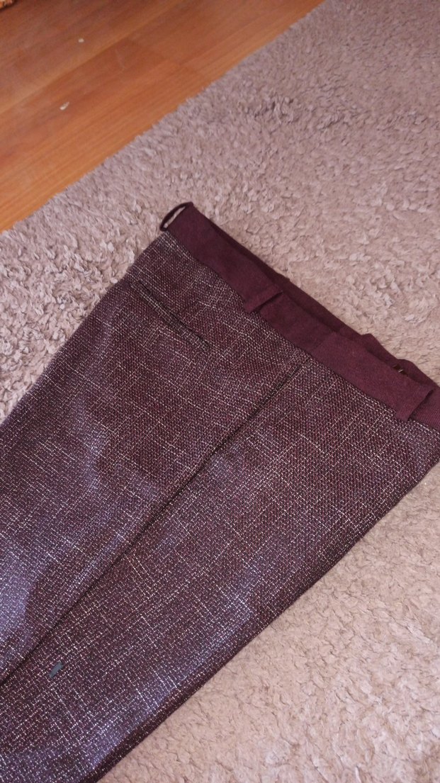 Kadın Kahverengi Midi Kumaş Pantolon - Görsel 2