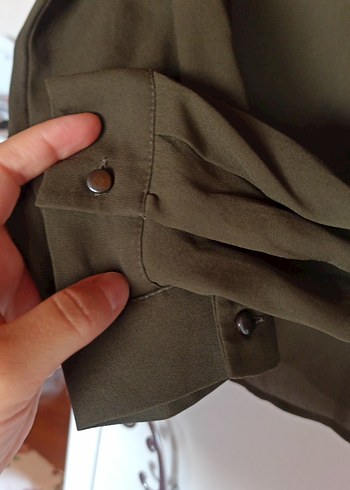 Kadın Gri Vizon Uzun Kollu Bluz - Görsel 5