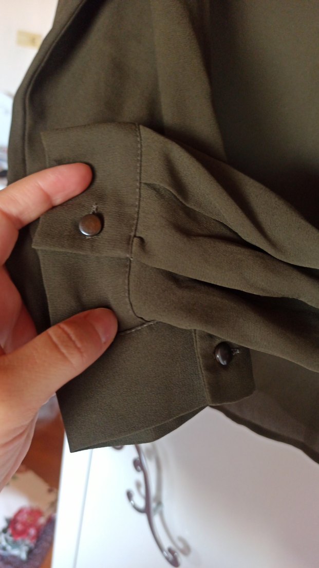 Kadın Gri Vizon Uzun Kollu Bluz - Görsel 5