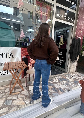 l Beden İspanyol paça yeni sezon jean pantolon