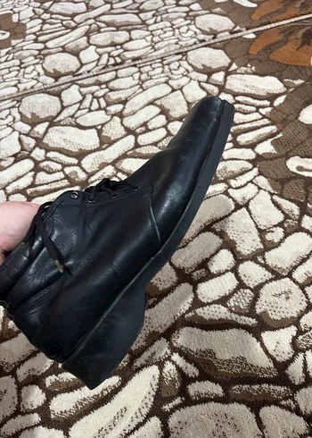 Siyah Erkek Deri Bot - Gotik Stil - Görsel 2