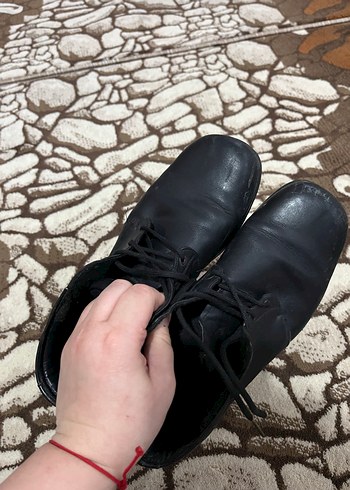 Siyah Erkek Deri Bot - Gotik Stil - Görsel 7