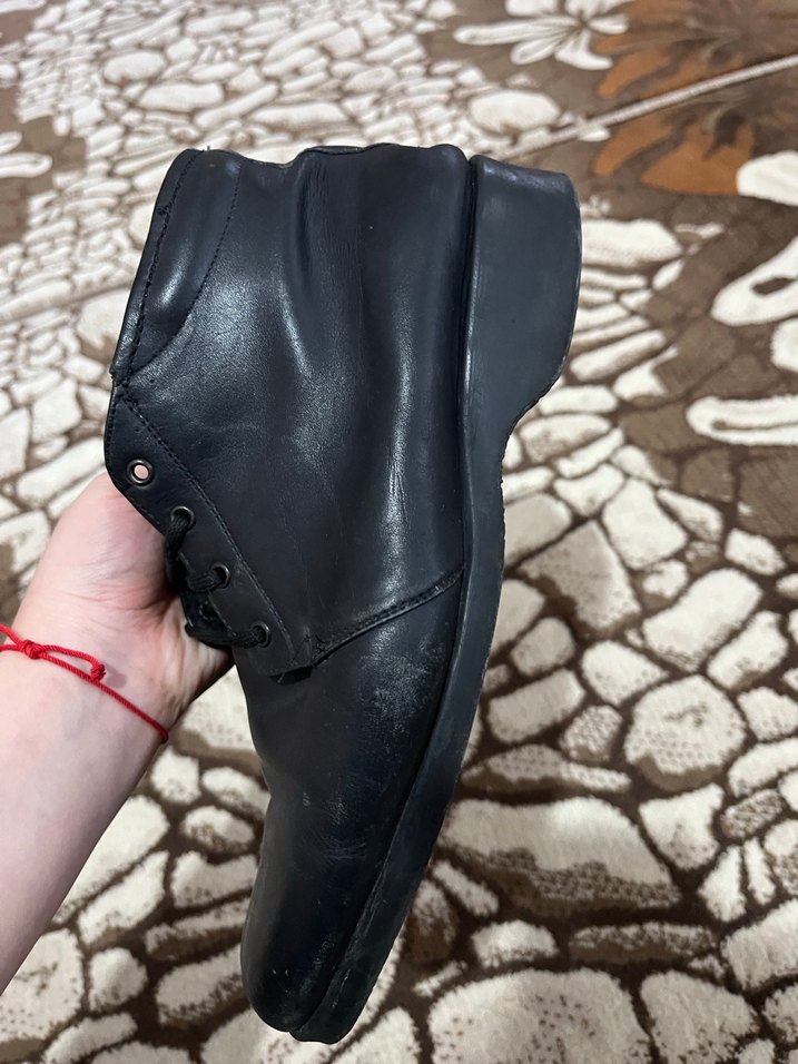 Siyah Erkek Deri Bot - Gotik Stil - Görsel 5