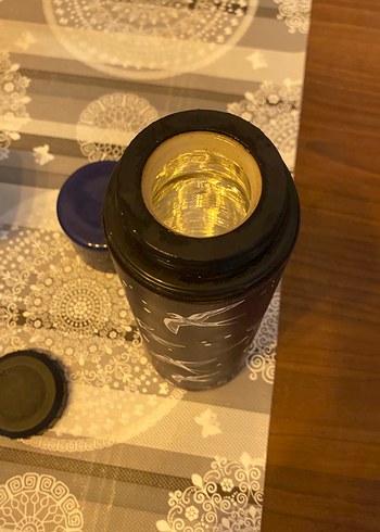 Mavi Kuş Desenli Çocuk Termosu - Görsel 4